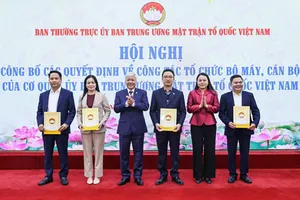 Công bố bộ máy mới của Cơ quan Ủy ban Trung ương MTTQ Việt Nam