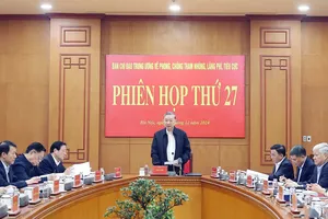 Tổng Bí thư chủ trì phiên họp thứ 27 Ban Chỉ đạo Trung ương về phòng, chống tham nhũng, lãng phí, tiêu cực vào sáng 31-12-2024.