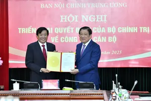 Ông Bùi Văn Nghiêm giữ chức Phó Trưởng Ban Nội chính Trung ương