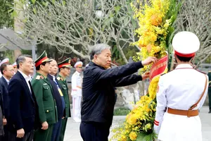 Tổng Bí thư Tô Lâm viếng Nghĩa trang Liệt sỹ Quốc gia Vị Xuyên