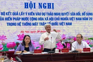 MTTQ Việt Nam báo cáo kết quả lấy ý kiến về dự thảo Nghị quyết sửa đổi Hiến pháp 2013