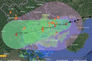 Bão số 3 cách Quảng Ninh 86 km về phía Đông, từ tối nay Hưng Yên, Ninh Bình có mưa rất to