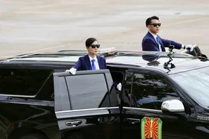 Cận cảnh dàn xe hộ tống, bảo vệ nguyên thủ ở lễ diễu binh A80