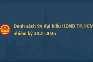 Danh sách 94 đại biểu trúng cử HĐND TP.HCM nhiệm kỳ 2021-2026