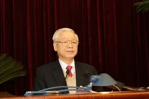 Tổng Bí thư, Chủ tịch nước Nguyễn Phú Trọng phát biểu khai mạc Hội nghị Trung ương 15. Ảnh: TTXVN