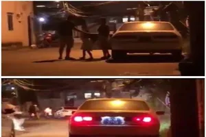 Tài xế xe biển xanh hú còi inh ỏi đổ thừa cho... con trai