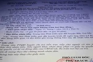 Được thưởng 15.025 đồng do bàn giao mặt bằng đúng quy định