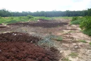 Lại phát hiện đổ trộm hàng trăm tấn bùn thải công nghiệp độc hại 