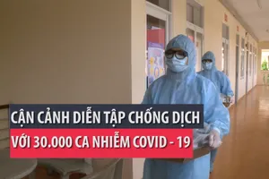 Cận cảnh diễn tập đối phó với 30.000 ca nhiễm COVID-19