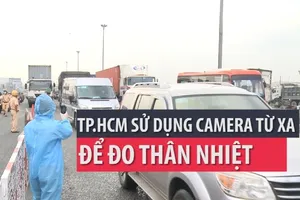 Video: TP.HCM sử dụng camera quét kiểm tra thân nhiệt 