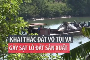 Cần xử lý nghiêm việc khai thác cát quá mức khiến đất sạt lở