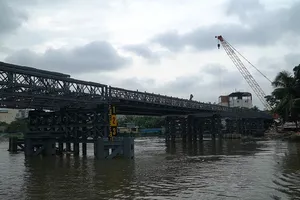 Cận cảnh cây cầu 80 tỷ ở TP.HCM sắp hoàn thành
