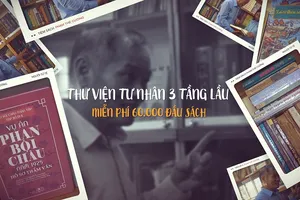 Thư viện tư nhân 3 tầng lầu, miễn phí 60.000 đầu sách