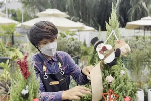 Video: ‘Bản sao’ cây thông Noel đắt hàng dịp Giáng sinh