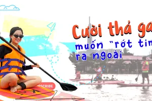'Cưỡi' Sup cảm giác mạnh trên sông Sài Gòn 
