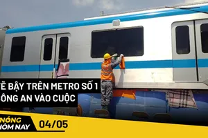 Nóng hôm nay: Công an vào cuộc vụ vẽ bậy trên tàu metro số 1