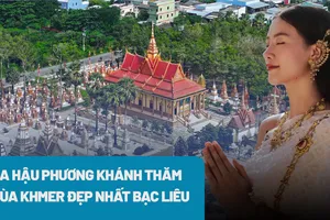 Cùng Hoa hậu Phương Khánh chiêm bái ngôi chùa Khmer đẹp nhất Bạc Liêu
