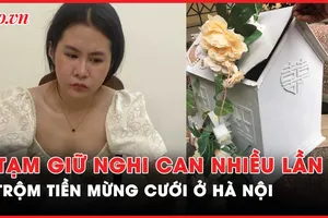 Video: Bắt quả tang một nghi phạm trộm tiền mừng cưới ở Hà Nội