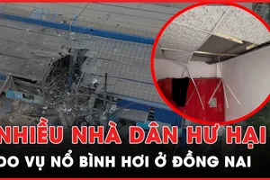 Video: Nhiều nhà dân hư hại trong vụ nổ bình hơi làm 13 người thương vong ở Đồng Nai