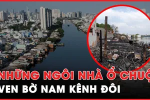 Video: Nhà sập, nhà cháy, nhà tạm bợ ven bờ nam kênh Đôi