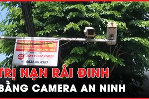 Camera an ninh trị nạn rải đinh