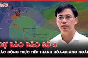 Áp thấp nhiệt đới có thể thành bão số 4, tác động trực tiếp Thanh Hóa-Quảng Ngãi
