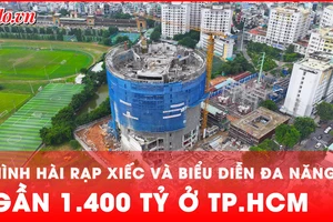 Ngắm hình hài Rạp Xiếc và Biểu diễn đa năng Phú Thọ từ trên cao