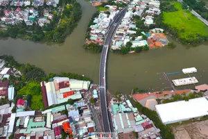 Cầu Rạch Đỉa, huyện Nhà Bè thông xe sớm hơn dự kiến