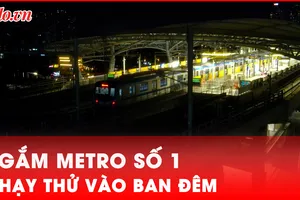 Video: Metro số 1 TP.HCM chạy đêm, sẵn sàng vận hành thương mại