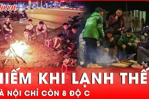 Không khí lạnh tăng cường, Miền Bắc lạnh tê tái, Hà Nội nền nhiệt thấp nhất 8 độ C 