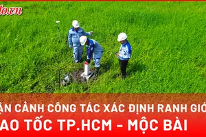 Video: Cận cảnh quá trình xác định ranh giới cao tốc TP.HCM - Mộc Bài