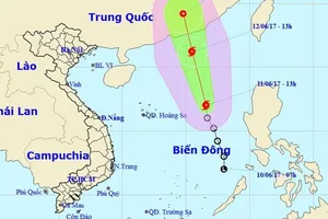 Bão số 1 sẽ đổ bộ vào Trung Quốc