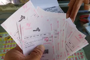 Vé trúng độc đắc 105 tỉ phát hành tại Cần Thơ 