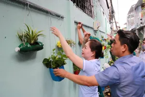 Sử dụng lại chai nhựa để trồng cây