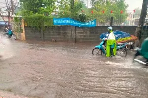 Ngày 28-5, nhiều nơi ở Nam bộ có thể ngập do mưa