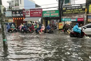 Nam bộ nhiều nơi có khả năng ngập do mưa kết hợp triều cường