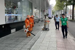 Quận 1 dự kiến hoàn thành kẻ vạch vỉa hè hàng chục tuyến đường trước Tết 