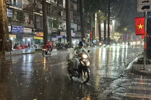 Mưa lớn nhiều nơi ở các tỉnh Nam Bộ và TP.HCM