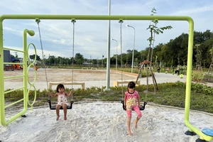 Khánh thành công viên Tân Thạnh Tây, người dân có thêm điểm vui chơi 