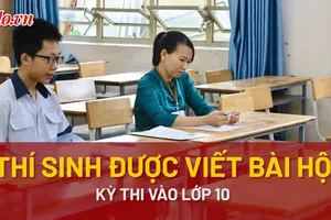 Thí sinh được giáo viên viết bài thi hộ kỳ thi vào lớp 10
