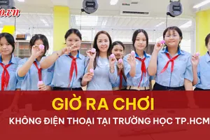 Giờ ra chơi khác lạ ở ngôi trường không điện thoại tại TP.HCM