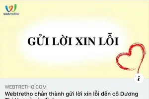 Đã ra quyết định phạt Webtretho 15 triệu đồng