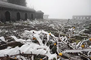 Băng tuyết tan, đường lên đỉnh Mẫu Sơn không còn ùn tắc 