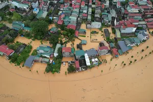 Cao Bằng ngập trong biển nước, hàng trăm ngôi nhà bị cô lập