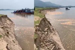 Vụ dân xua đuổi tàu hút cát: UBND huyện Thanh Thủy báo cáo gì?