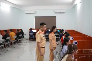 Công an tỉnh Bắc Kạn bắt đầu tổ chức thi sát hạch giấy phép lái xe