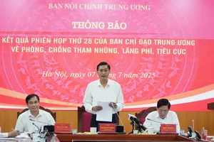 Đưa 6 vụ án, vụ việc mới vào diện Ban Chỉ đạo Trung ương theo dõi