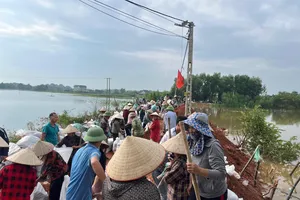 Bắc Ninh: Khẩn trương hộ đê sông Thương, kiểm soát nguy cơ sạt lở