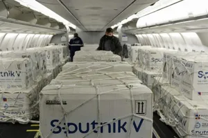 Những lô vaccine ngừa COVID-19 do Nga sản xuất.