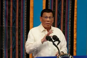 Tổng thống Rodrigo Duterte phát biểu trước Quốc hội Philippines, ngày 22-7-2019. 